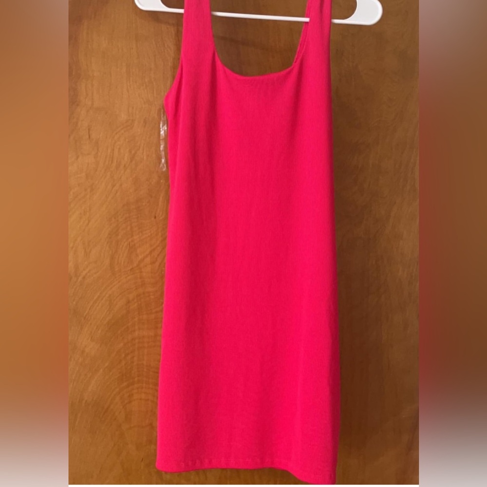 Pink Ribbed Dress